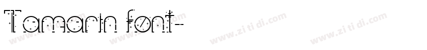 Tamarin font字体转换